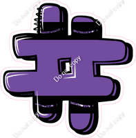 Crayon Purple 23" Individuals