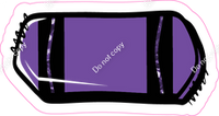 Crayon Purple 23" Individuals