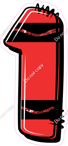 Crayon Red 30" Individuals