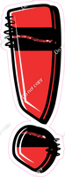 Crayon Red 23" Individuals