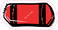 Crayon Red 23" Individuals