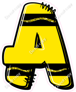 Crayon Yellow 12" Individuals