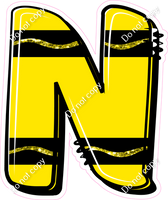 Crayon Yellow 23" Individuals