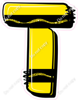 Crayon Yellow 23" Individuals