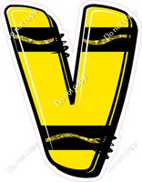 Crayon Yellow 23" Individuals