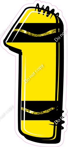 Crayon Yellow 30" Individuals