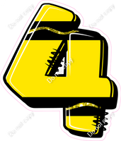 Crayon Yellow 23" Individuals