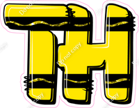 Crayon Yellow 23" Individuals