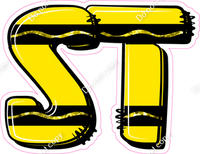 Crayon Yellow 23" Individuals
