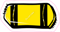 Crayon Yellow 23" Individuals
