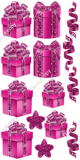14 pc Hot Pink Present Set