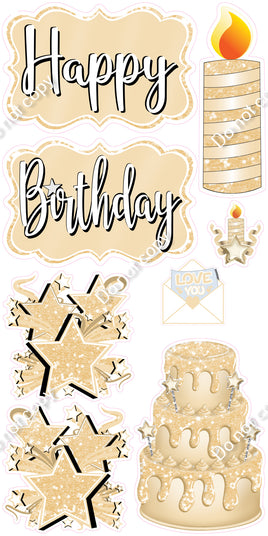 8 pc Quick Sets #1 - Flat Champagne