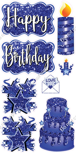 8 pc Quick Sets #1 - Sparkle Blue