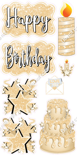 8 pc Quick Sets #1 - Sparkle Champagne