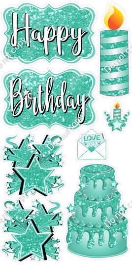 8 pc Quick Sets #1 - Sparkle Mint