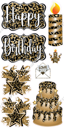 8 pc Quick Sets #1 - Gold Leopard