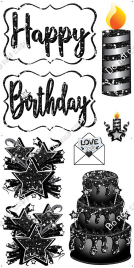 8 pc Quick Sets #1 - Black & White