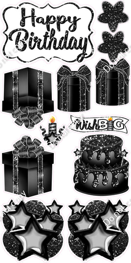 12 pc Quick Sets #2 - Black & White Flair-hbd0685