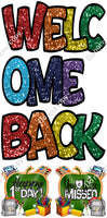 5 pc Sparkle Split Welcome Back Sets
