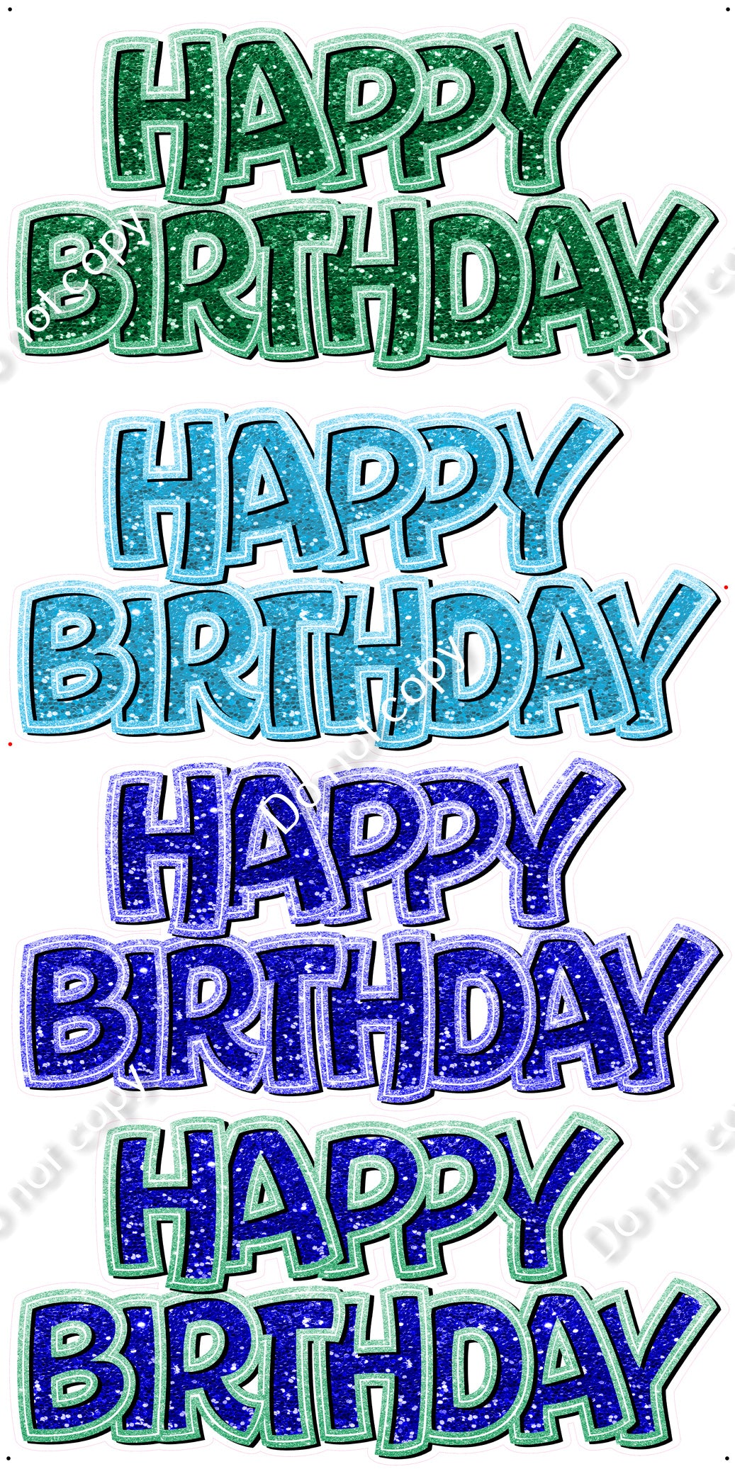 4 pc BB - Happy Birthday Flash Set Flair-hbd0873| Sign Swag USA