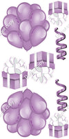 8 pc Flat - Balloon Cluster & Present Sets