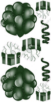 8 pc Flat - Balloon Cluster & Present Sets