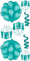 8 pc Flat - Balloon Cluster & Present Sets