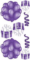 8 pc Flat - Balloon Cluster & Present Sets