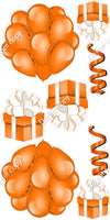 8 pc Flat - Balloon Cluster & Present Sets