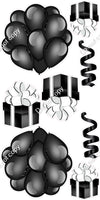 8 pc Flat - Balloon Cluster & Present Sets