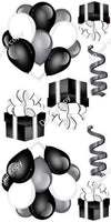 8 pc Flat - Balloon Cluster & Present Sets