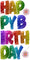 7 pc BB Rainbow Sparkle EZ HBD Set