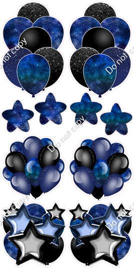 10 pc Flat Space Themed Set Flair-hbd0971