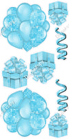 8 pc Disco - Balloon Cluster & Present Sets