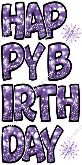 7 pc BB Bokeh - Purple EZ HBD Set Flair-hbd1057