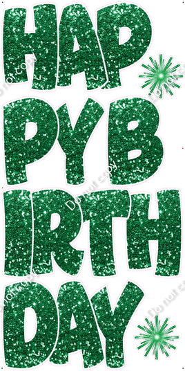 7 pc BB Sparkle - Green EZ HBD Set