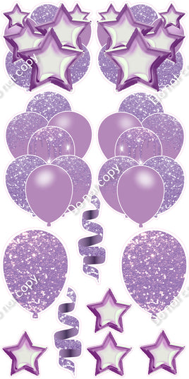 12 pc - Lavender - Balloon Flair Set