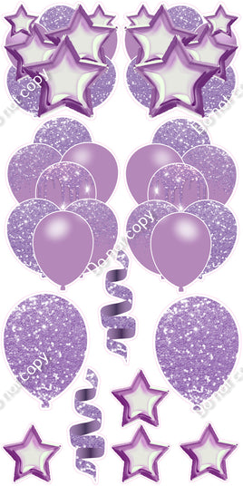 12 pc - Lavender - Balloon Flair Set