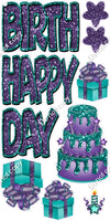 Multi Color - 10 pc Happy Birthday