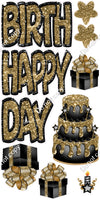 Multi Color - 10 pc Happy Birthday