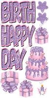 Multi Color - 10 pc Happy Birthday