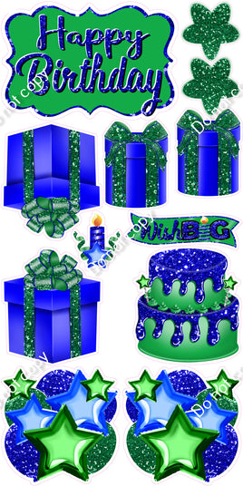 12 pc Quick Sets #2 - Blue & Green