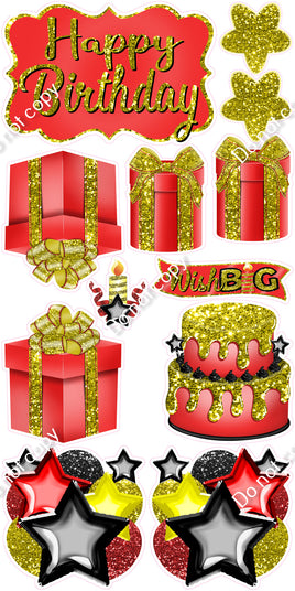 12 pc Quick Sets #2 - Red & Yellow