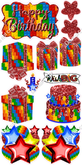 12 pc Quick Sets #2 - Building Block & Red