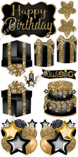 12 pc Quick Sets #2 - Black & Gold