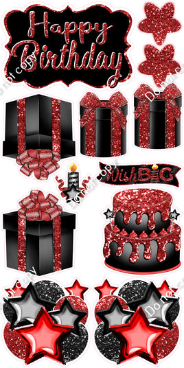12 pc Quick Sets #2 - Red & Black