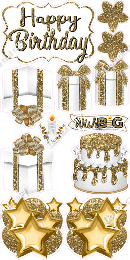 12 pc Quick Sets #2 - White & Gold
