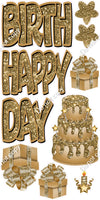Single Color - 10 pc Happy Birthday