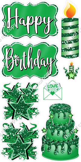 8 pc Quick Sets #1 - Flat Green