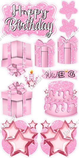 12 pc Quick Sets #2 - Sparkle Baby Pink